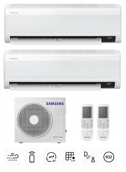 Viacúčelová súprava SAMSUNG Wind-Free Elite 2,5 kW + 3,5 kW