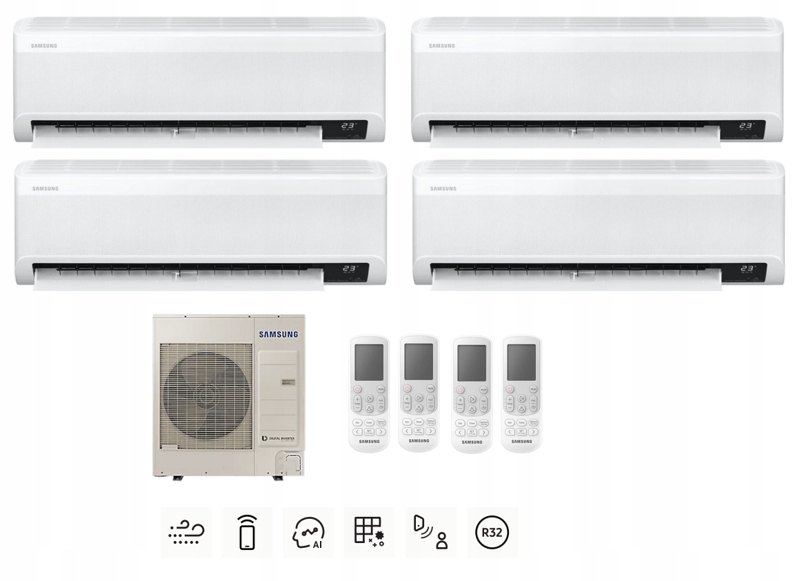Súprava SAMSUNG Wind-Free Elite 2x2,0 + 2x2,5kW
