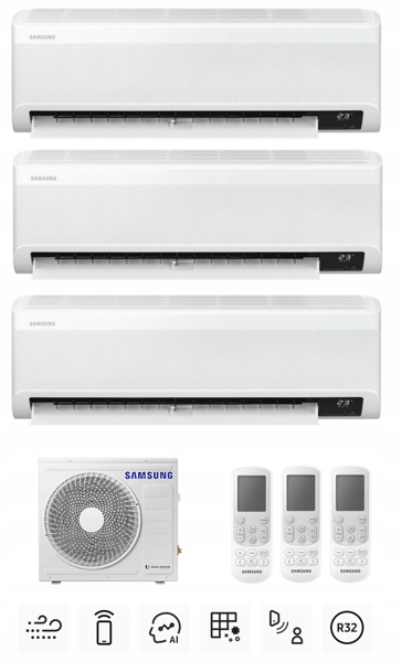 Viacúčelová súprava SAMSUNG Wind-Free Elite 3x 2,0 kW