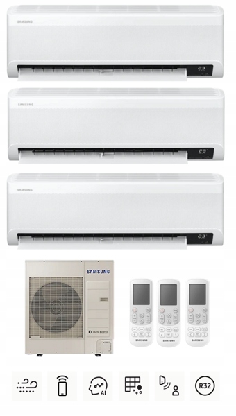 Viacúčelová súprava SAMSUNG Wind-Free Elite 3x 3,5 kW