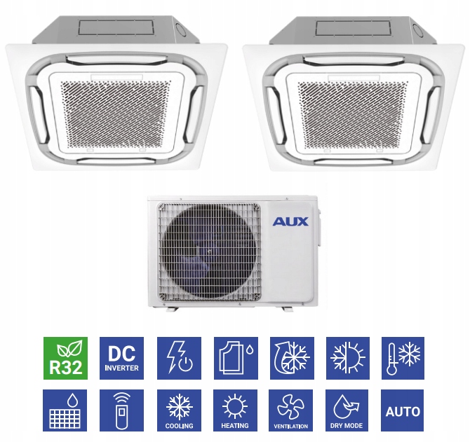 AUX 2,8kW + 3,6kW viac kazetová sada