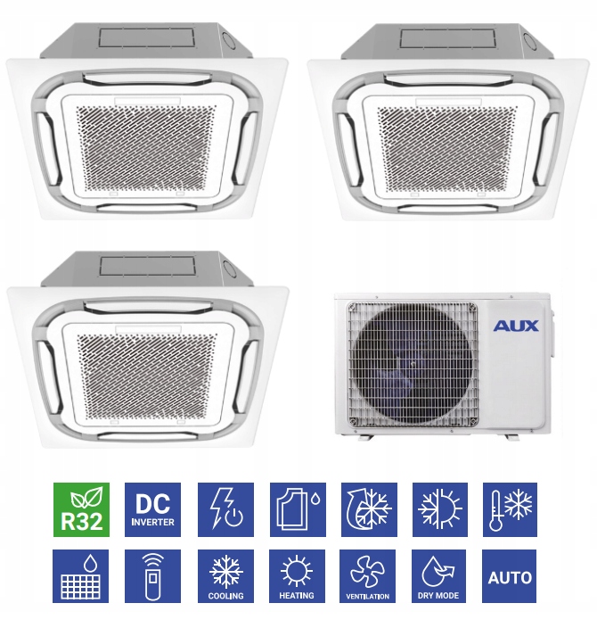AUX 3x 2,8kW multi kazetová sada