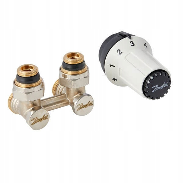 Termostatická nastavovacia hlavica + rohový ventil DANFOSS