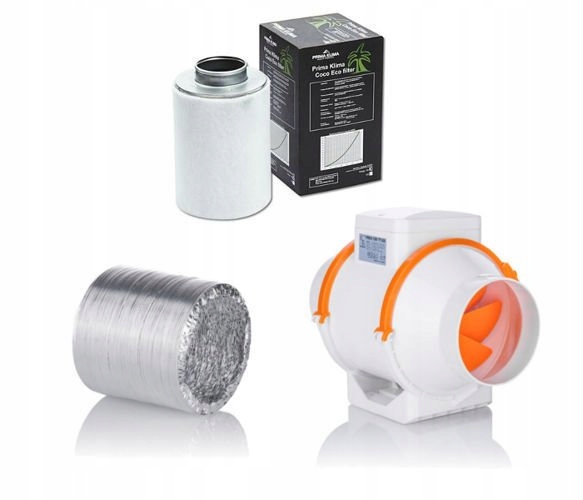 Vetracia sada 100 mm 145-187m3 / h growbox