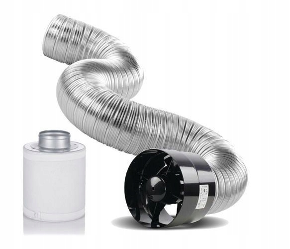 Ventilátor - Axiálna 100 mm ventilačná súprava Croco filter