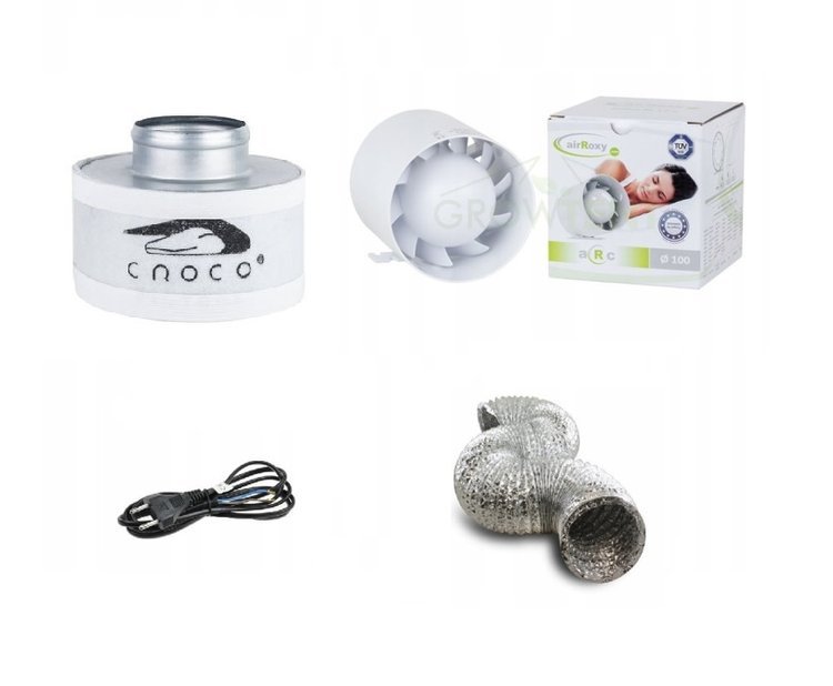 Sada na tiché vetranie 100 mm 103 m3 / h growbox