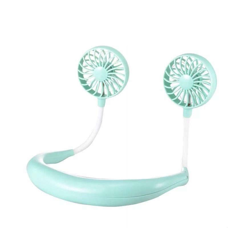 [Zelená] Prenosný ventilátor USB, zavesenie