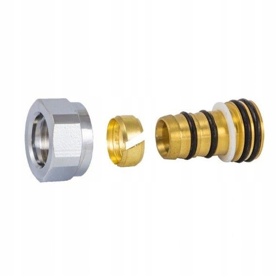 Lisovacie kovanie pre PEX GW, M22 × 1,5-16 × 2 mm, chróm