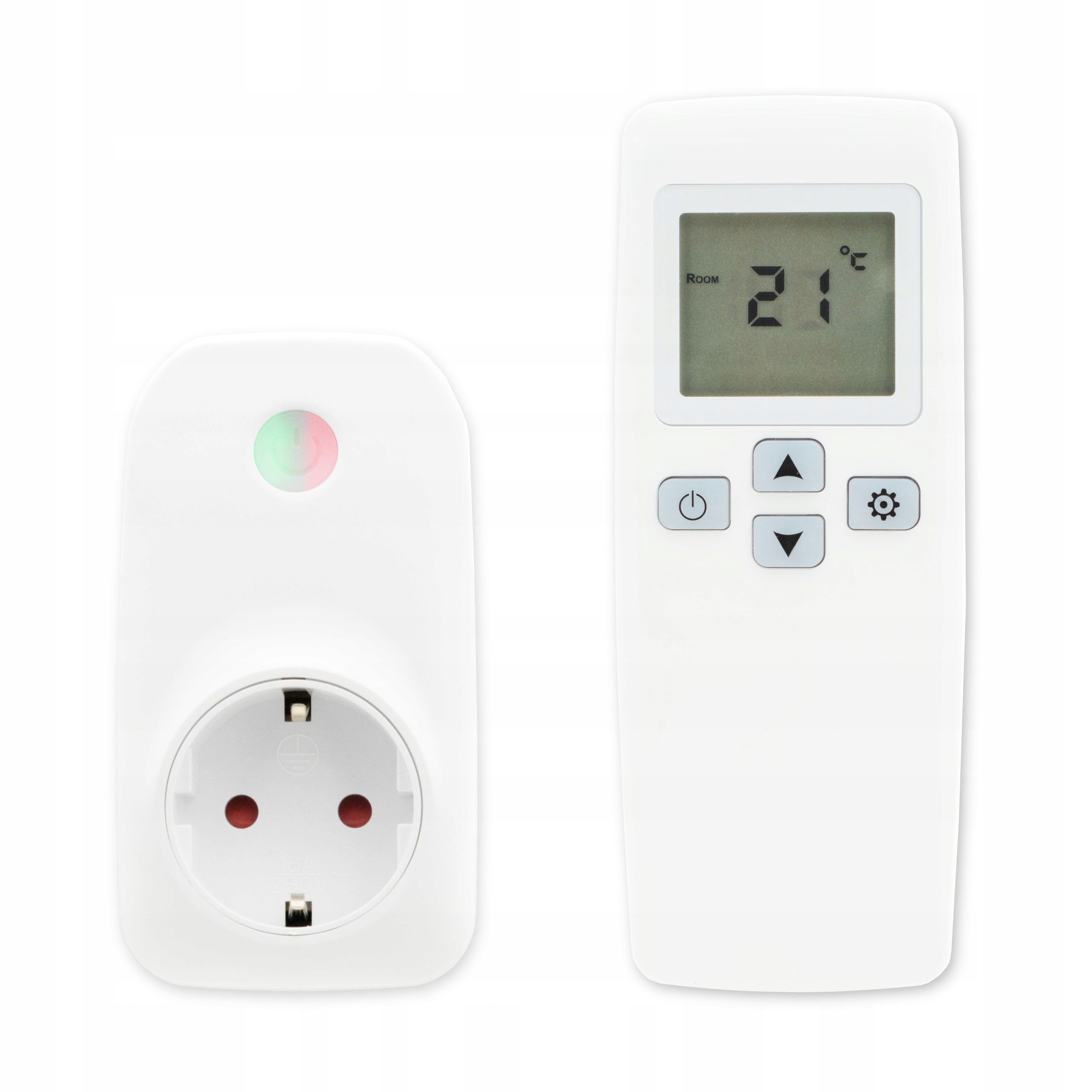 Zásuvkový termostat + PILOT Indual 230 V, regulátor teploty