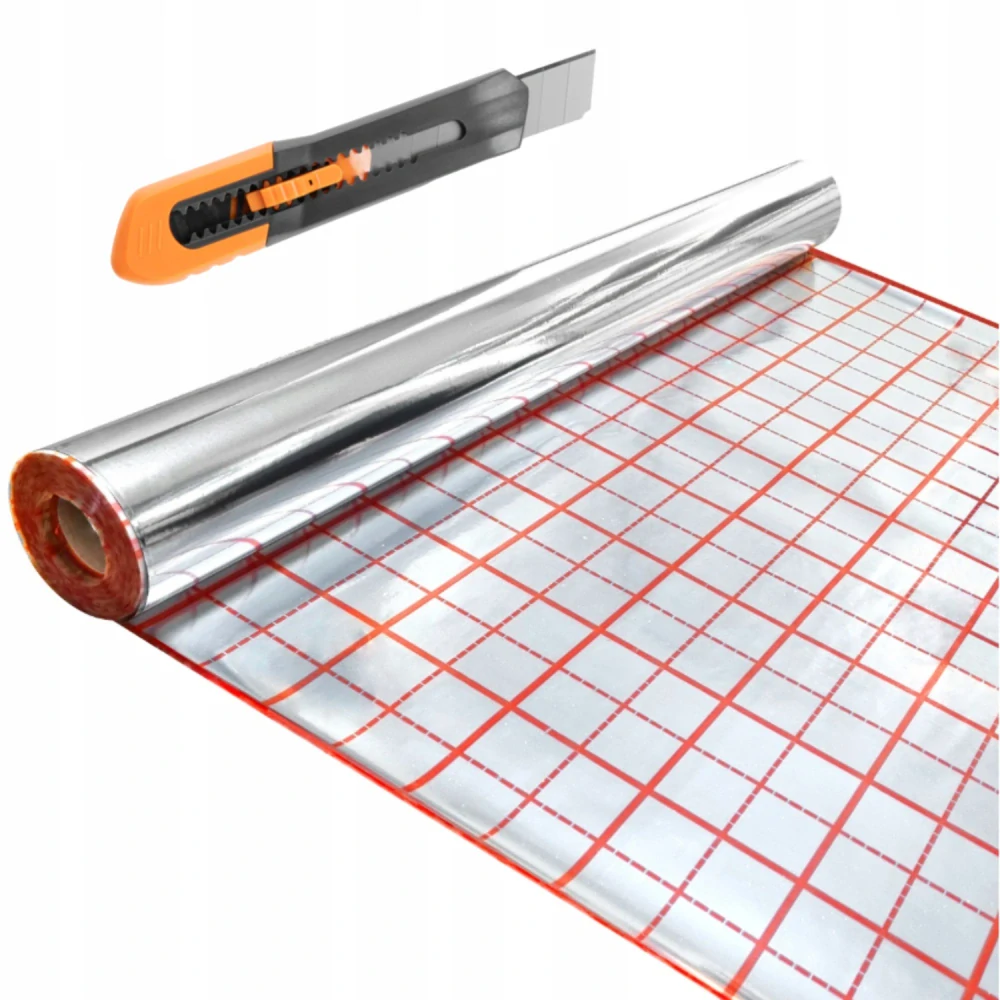 V-THERM fólia pod podlahové kúrenie 160 µm – Metalizovaná podlahová fólia – rozmer 50 m