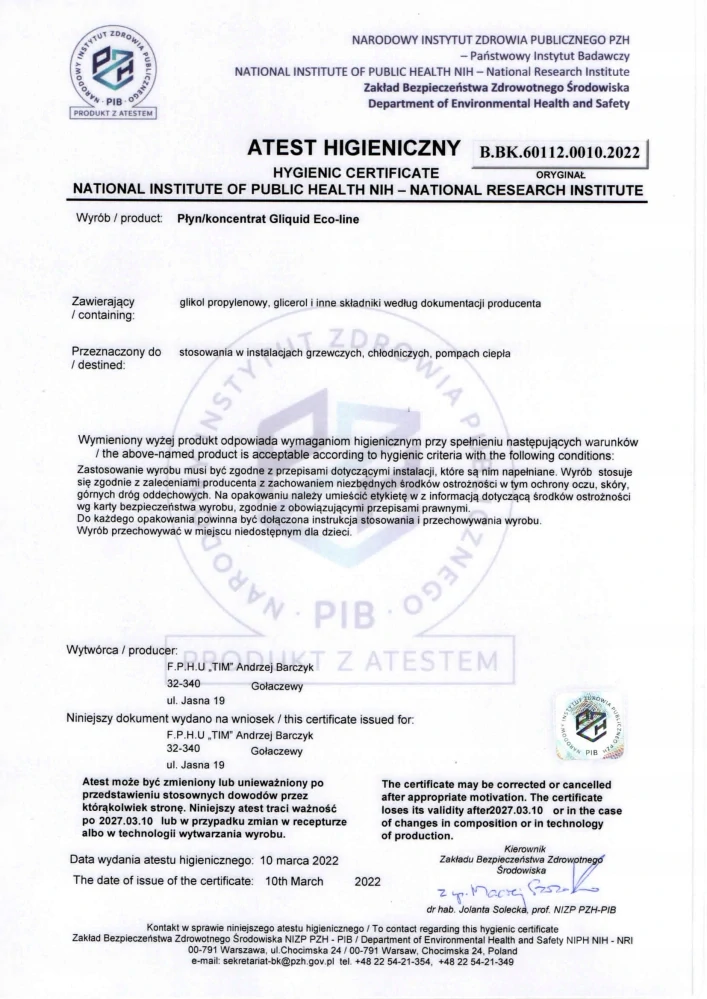 Nemrznúca zmes Gliquid Eco-line 20 l – Prečo používať ekologický čistiaci prostriedok/koncentrát?