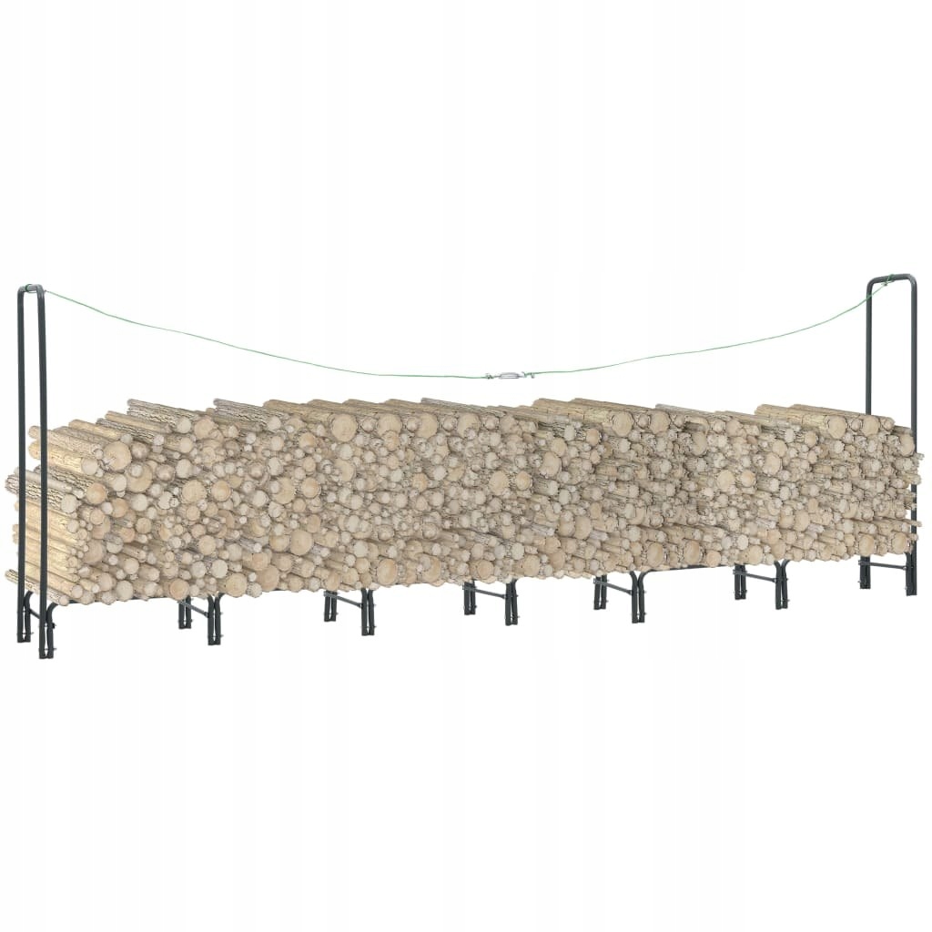 Stojan, kôš na drevo a2d stojan na palivové drevo, antracit 360 × 35 × 120