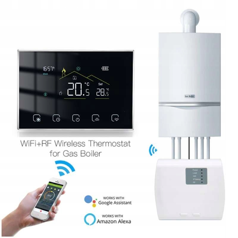 Bezdrôtový WIFI termostat pre kotol tuya