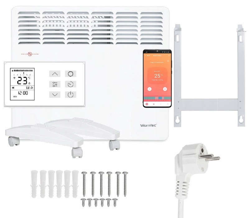 Warmtec 1000 W biely konvektorový ohrievač
