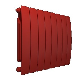 Ohrievač komory Camber 57 x 64 cm, červený