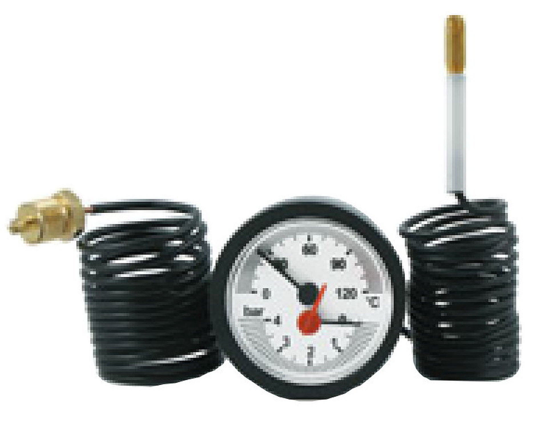 Tlakomer a teplota 0-120stC 0-4 bar