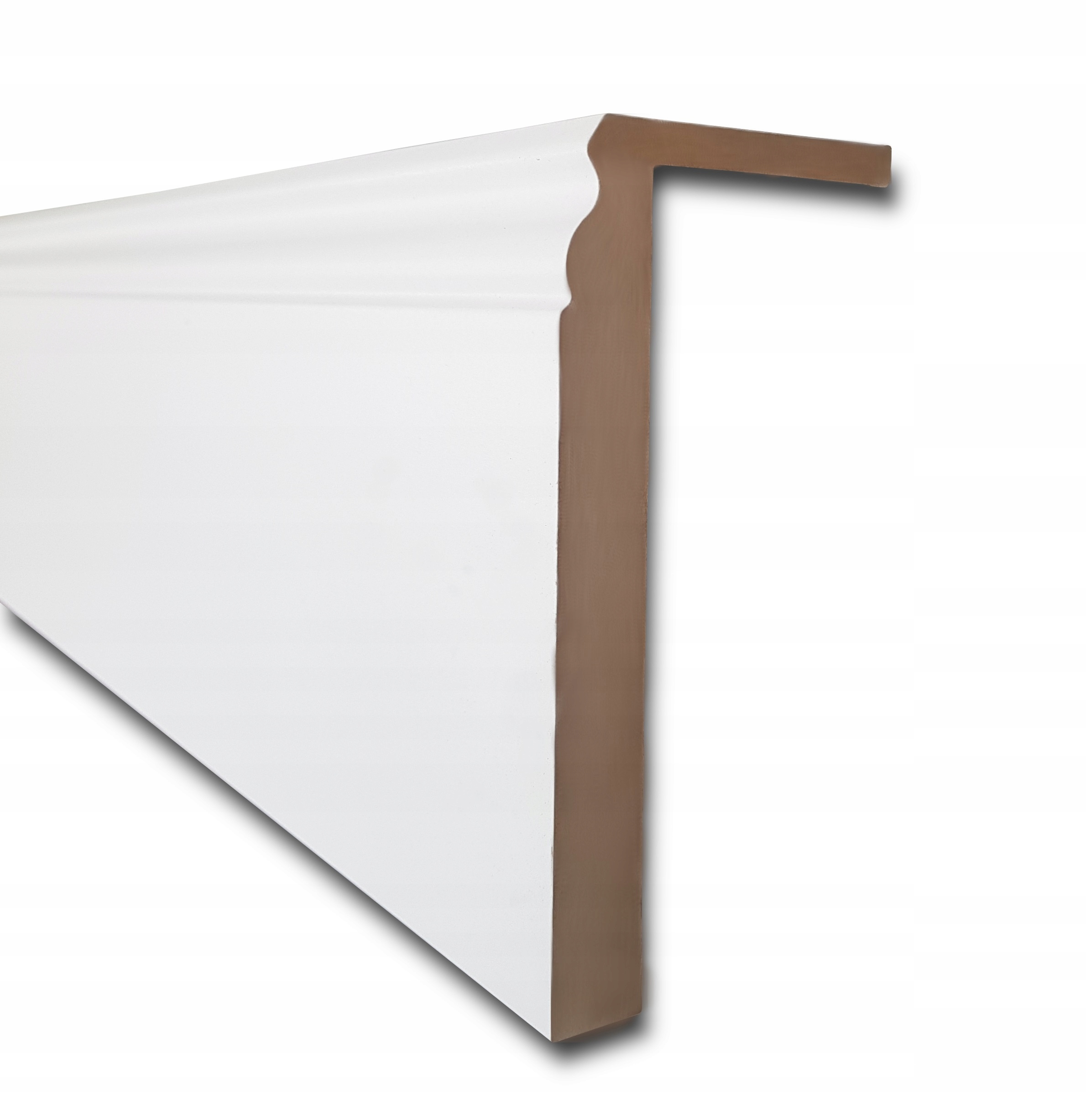 Kryt mdf záclonovej tyče biela led rímsa 13