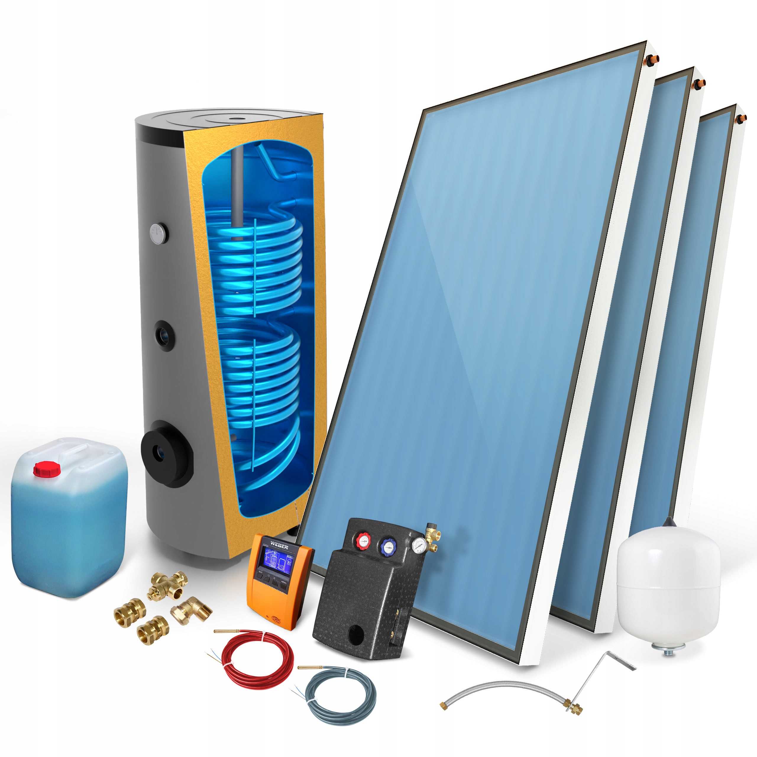 Solárny kolektor STANDARD solárny set 2 x 2,8 so zásobníkom 400l