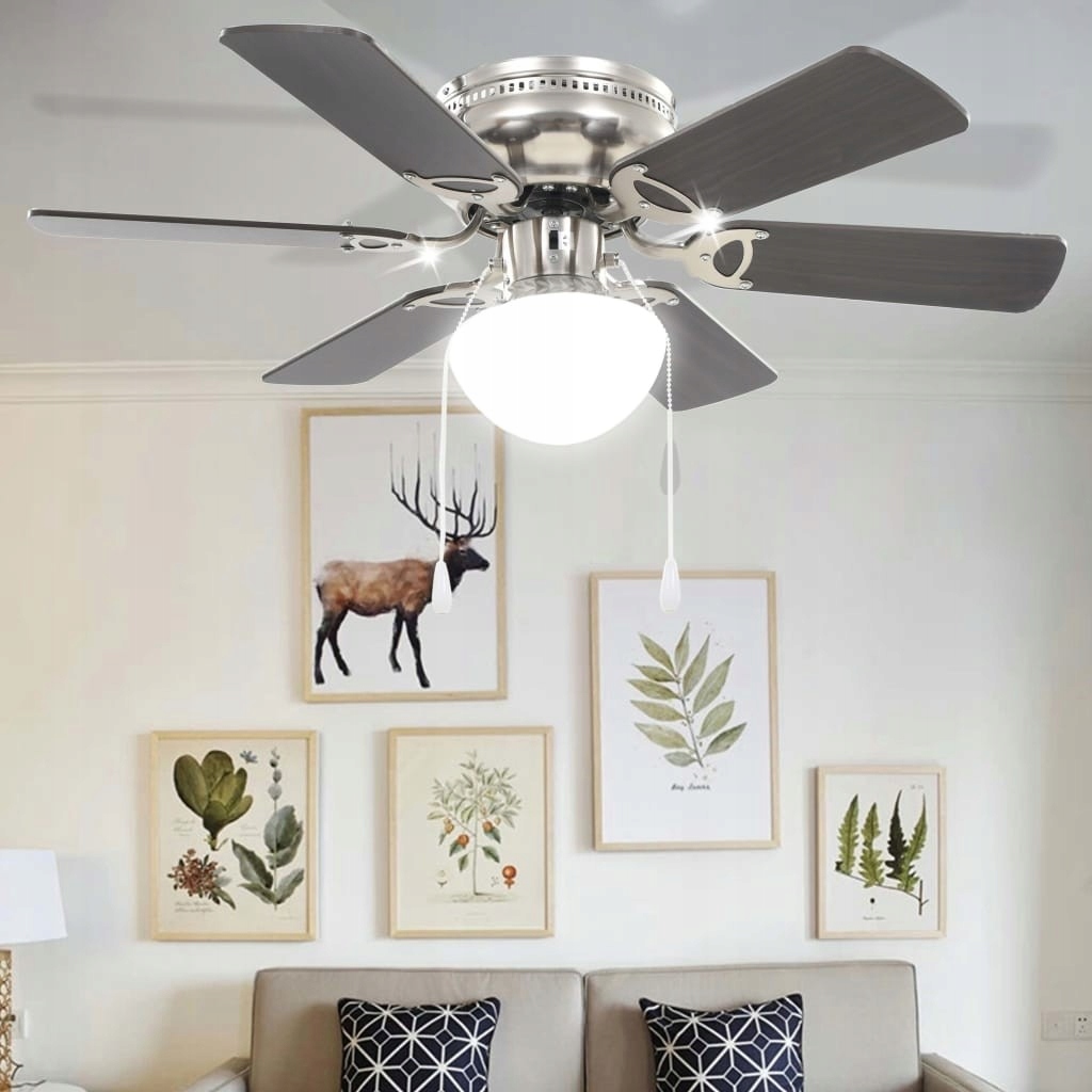 Ventilátor – stradeXL Zdobený stropný ventilátor so žiarovkou, 82