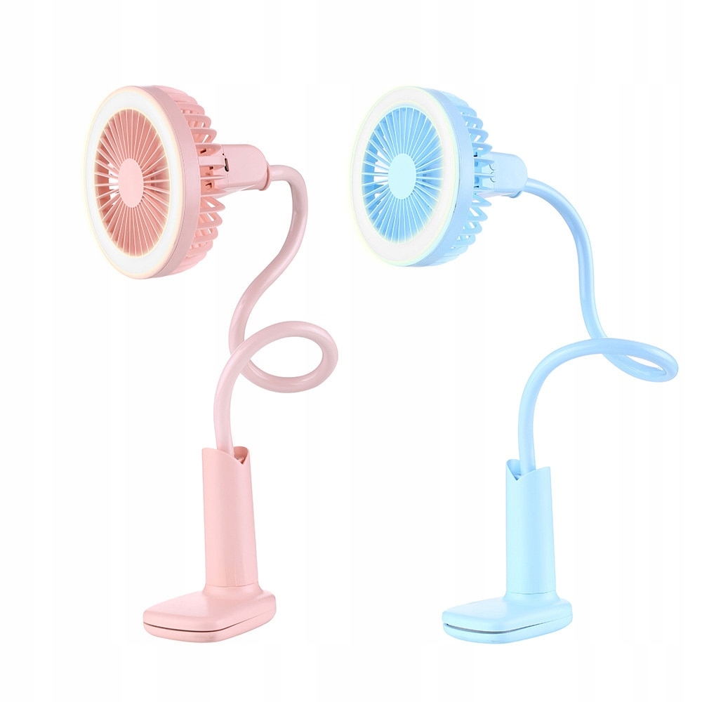 Ventilátor – ventilátor Chladenie Letné LED svetlo 1200 mAh Akumu