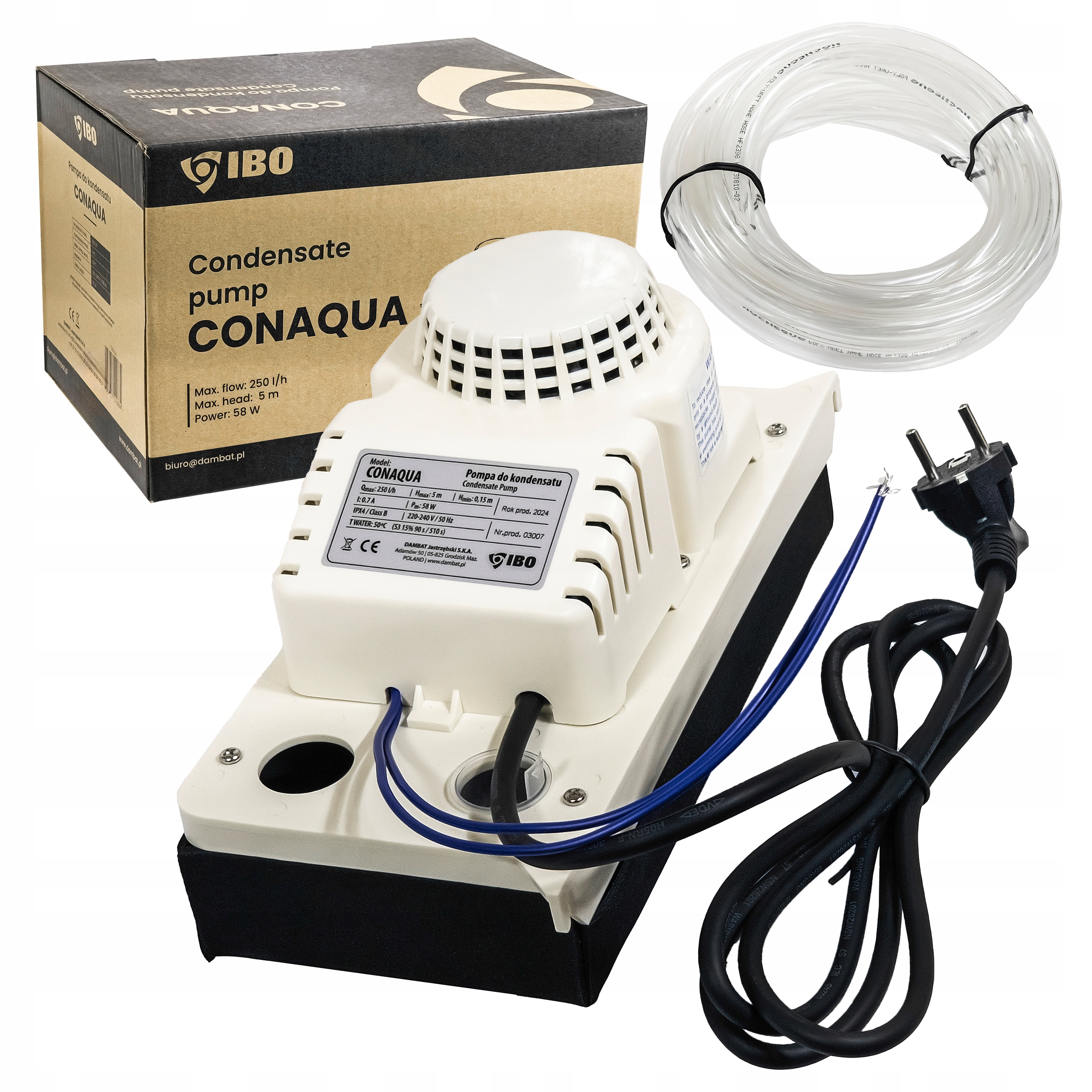 Čerpadlo kondenzátu IBO Dambat 250 l/h 58 W